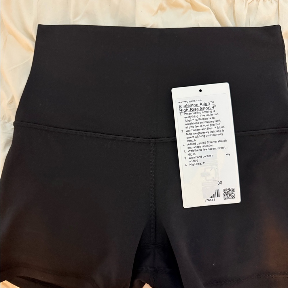 SOLD NWT lululemon align biker shorts size 4, 4 in h inseam